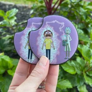 Rick & Morty Car Coaster Set | Funny Coaster Set